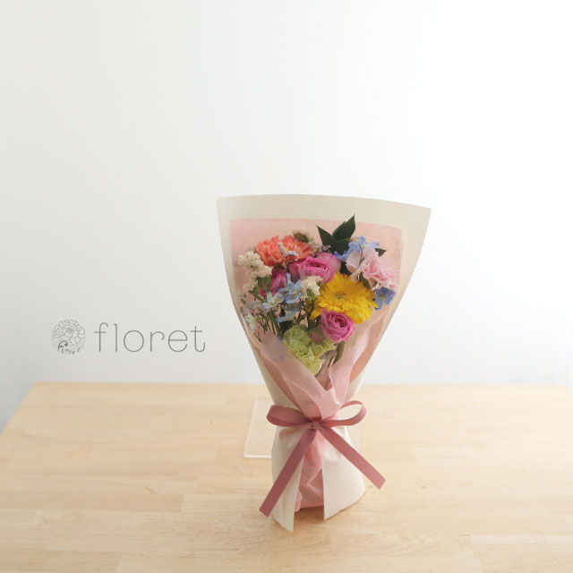 コンパクトな花束（お任せミックス系）サンプル画像C