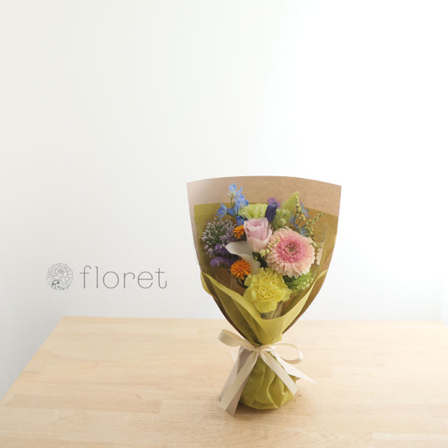 コンパクトな花束（お任せミックス系）サンプル画像F