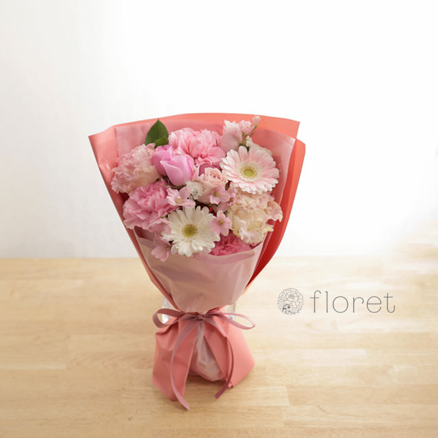 ピンク色の花束　サンプル画像E