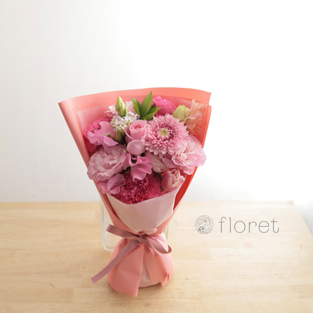 ピンク色の花束　サンプル画像F