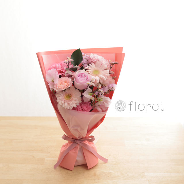 ピンク色の花束　サンプル画像A