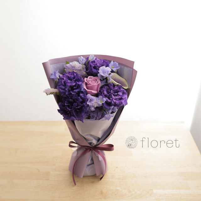 紫色の花束　サンプル画像Ｄ