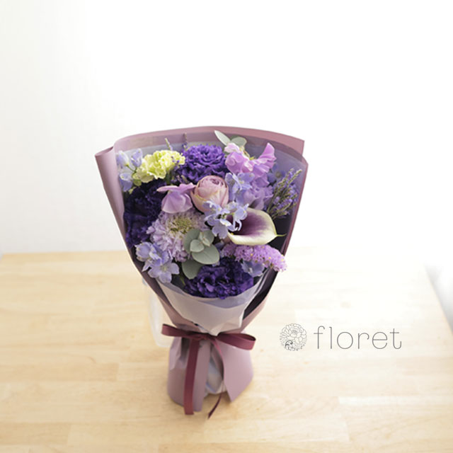 紫色の花束　サンプル画像E