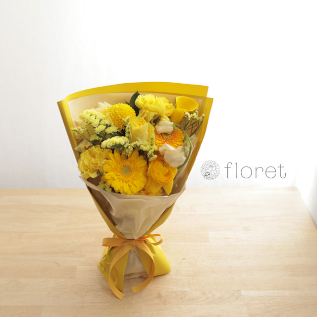 黄色の花束　サンプル画像A