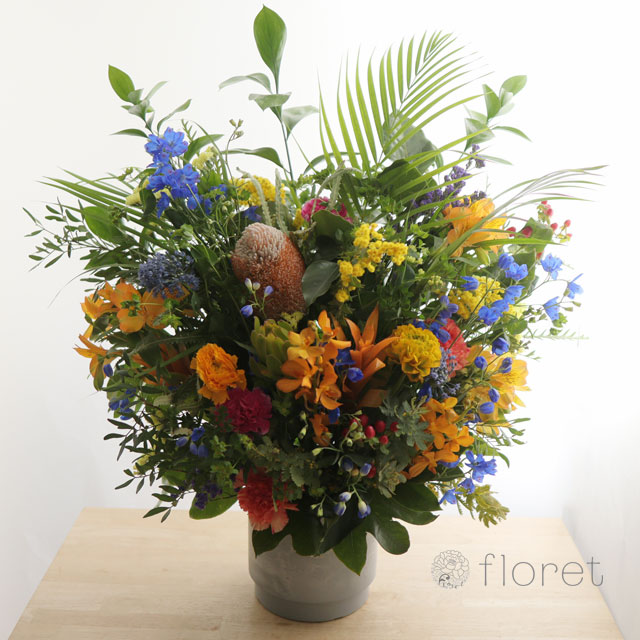 豪華で華やかなお祝い花 L サンプル画像Ⅾ