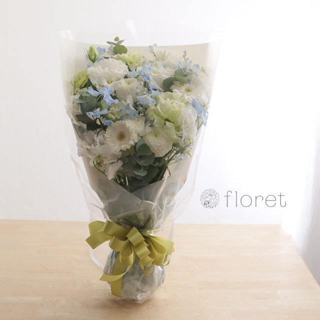 お悔み・供花・仏花のお任せ花束L　サンプル画像D
