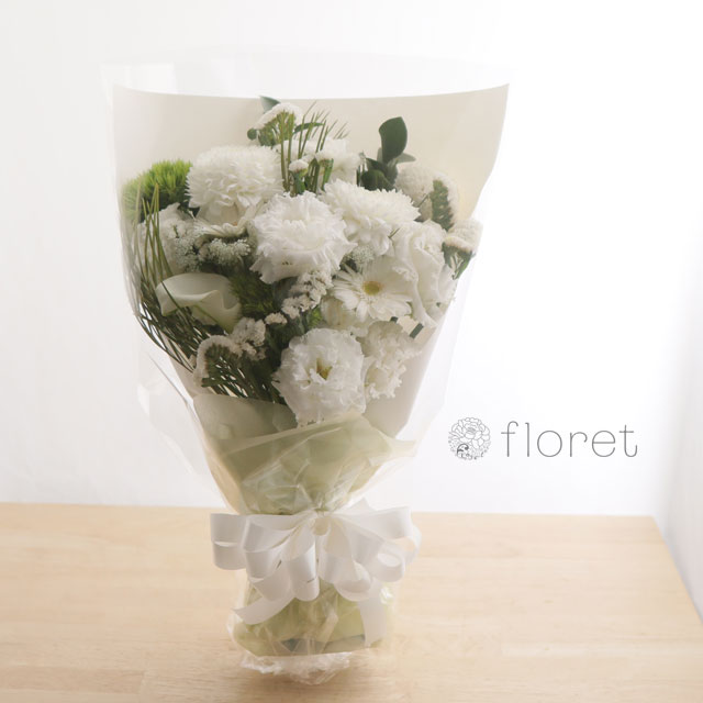お悔み・供花・仏花のお任せ花束L　サンプル画像B