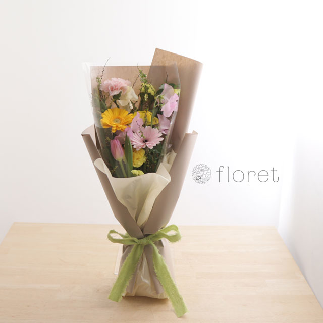 春のスリムな花束　サンプル画像A