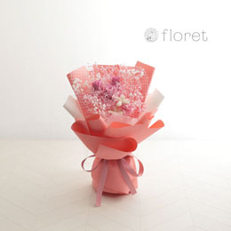 プリザーブドフラワー陶器アレンジ（お任せピンク系）｜フラワーギフト