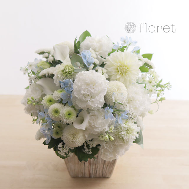 お供え・お悔み・供花のアレンジメントM サンプル画像F
